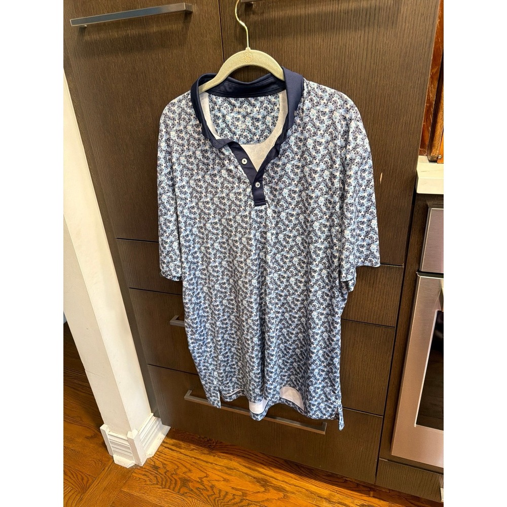 johnnie-O‎ Taz Printed Golf Polo men's shirt XL